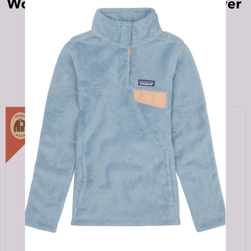 Patagonia Re-Tool Snap-T Pullover Cozy Sweater in Steam Blue